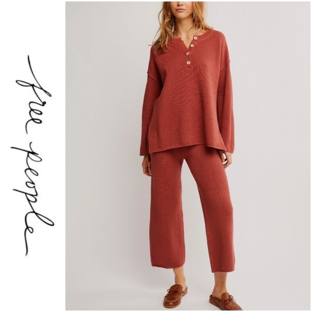 NWT Free People Hailee Sweater Set / Canyon Sunset Sz M